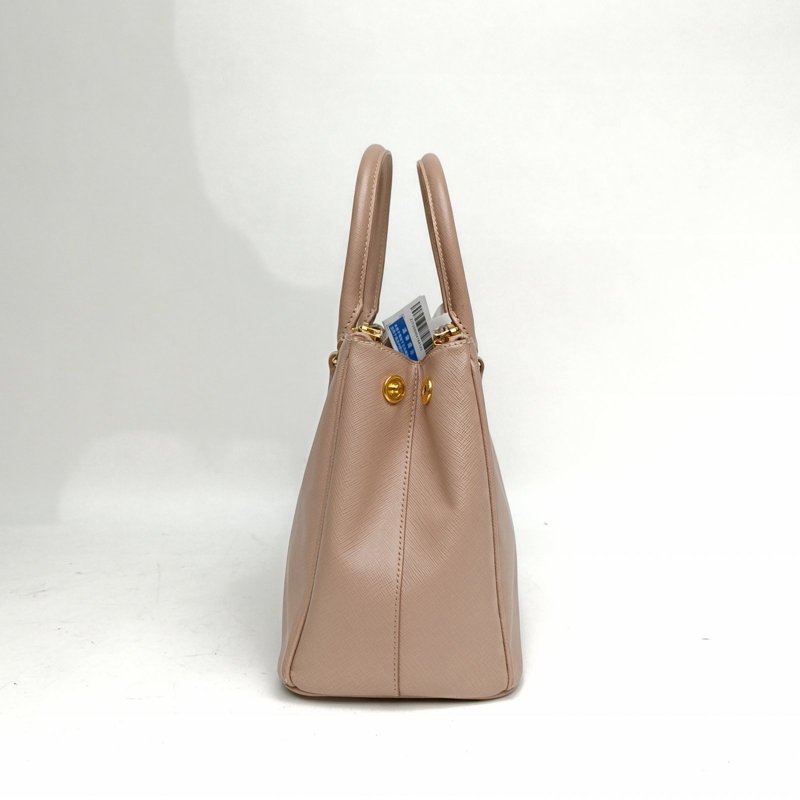 PRADA Galleria殺手包大號粉色牛皮肩背包-1