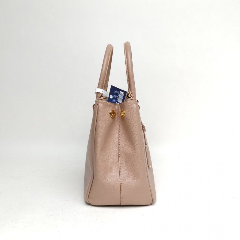 PRADA Galleria殺手包大號粉色牛皮肩背包-3