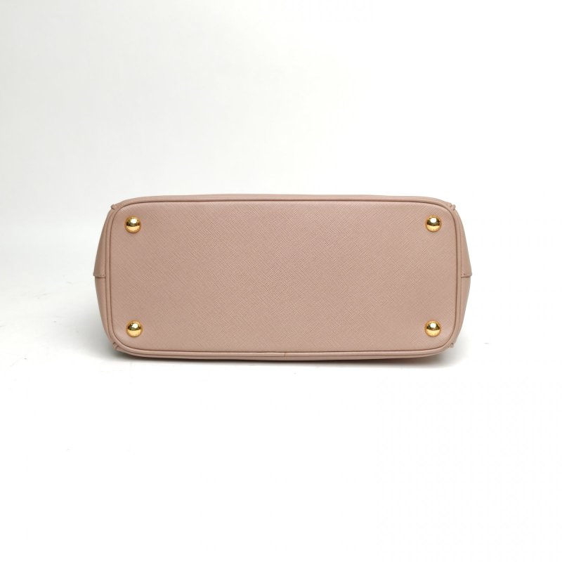 PRADA Galleria殺手包大號粉色牛皮肩背包-4