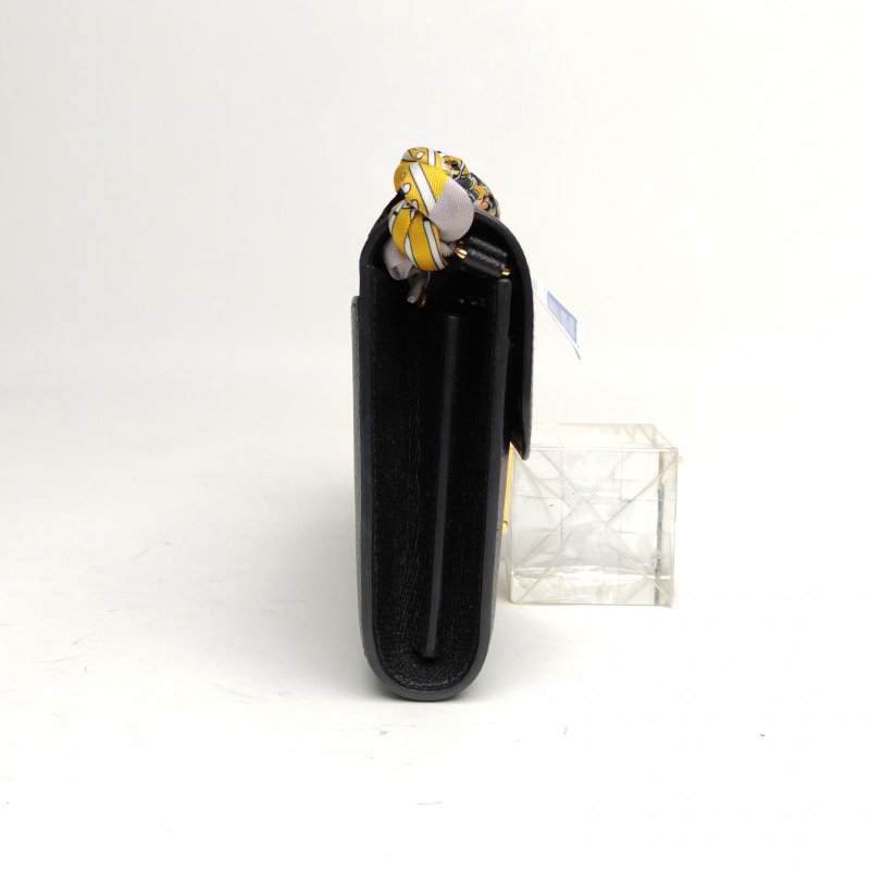 HERMES Constance康康LONGTOGO長款錢包黑色Epsom皮Z刻肩背包-3