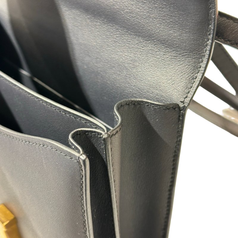 Used HERMÈS Mini Constance Shoulder Bag Bleu indigo GHW-9