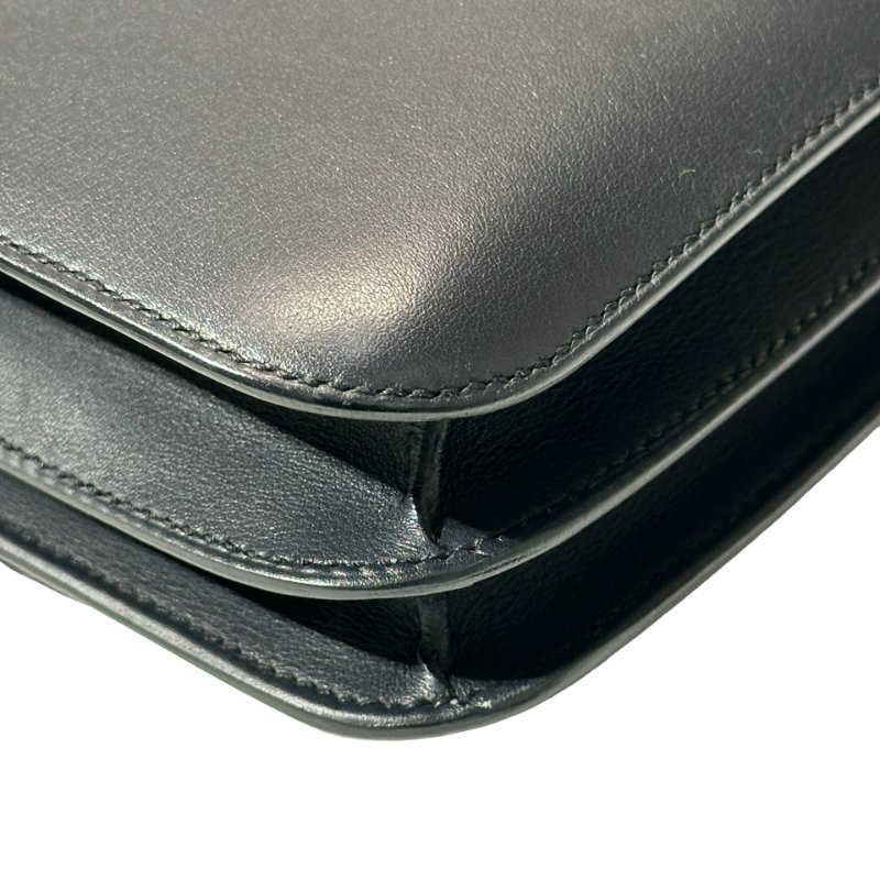 Used HERMÈS Mini Constance Shoulder Bag Bleu indigo GHW-10