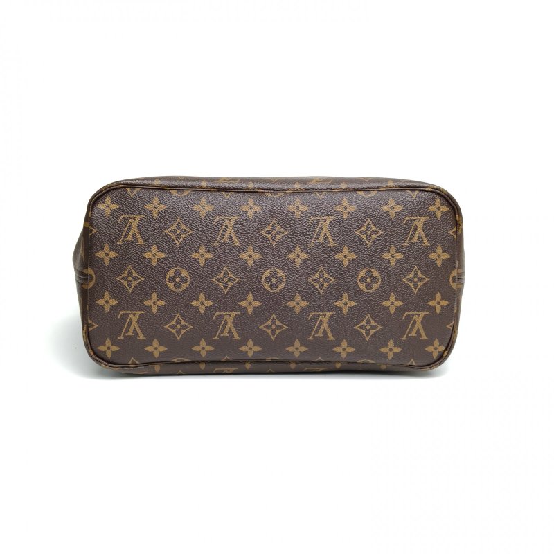 LOUIS VUITTON Neverfull中號米色內裏老花PVC金扣2019肩背包-4