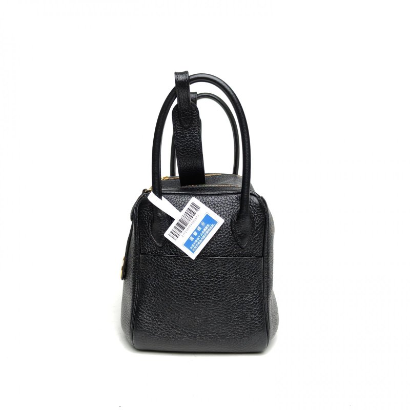 HERMES Lindy2689黑色TC皮D刻金扣肩背包-1