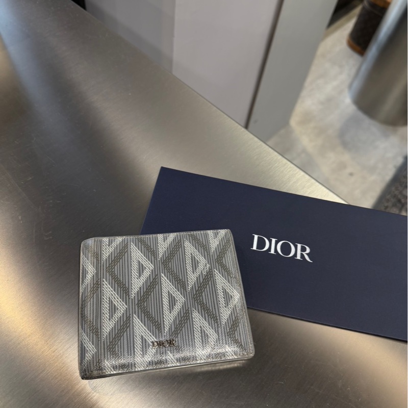 狀況好🌟Dior CD Diamond 對折錢包短夾｜Classic Trend CT精品｜台北東區實體-0