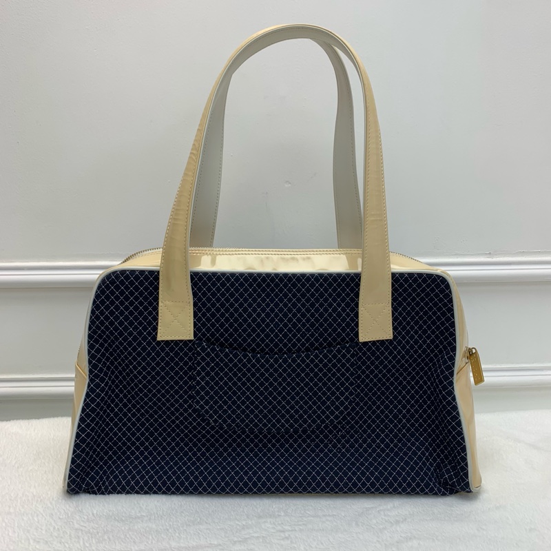 中古包💙Chanel漆皮拼布保齡球-1