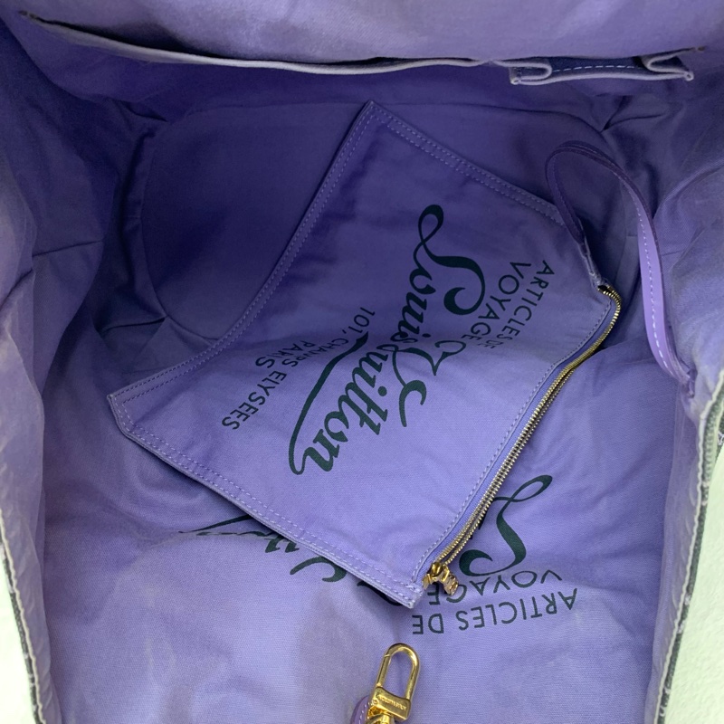💜中古包 LV紫色老花 GM手袋-7