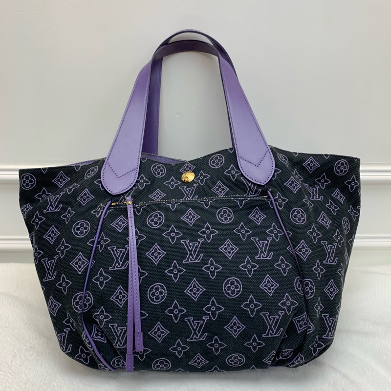 💜中古包 LV紫色老花 GM手袋-9