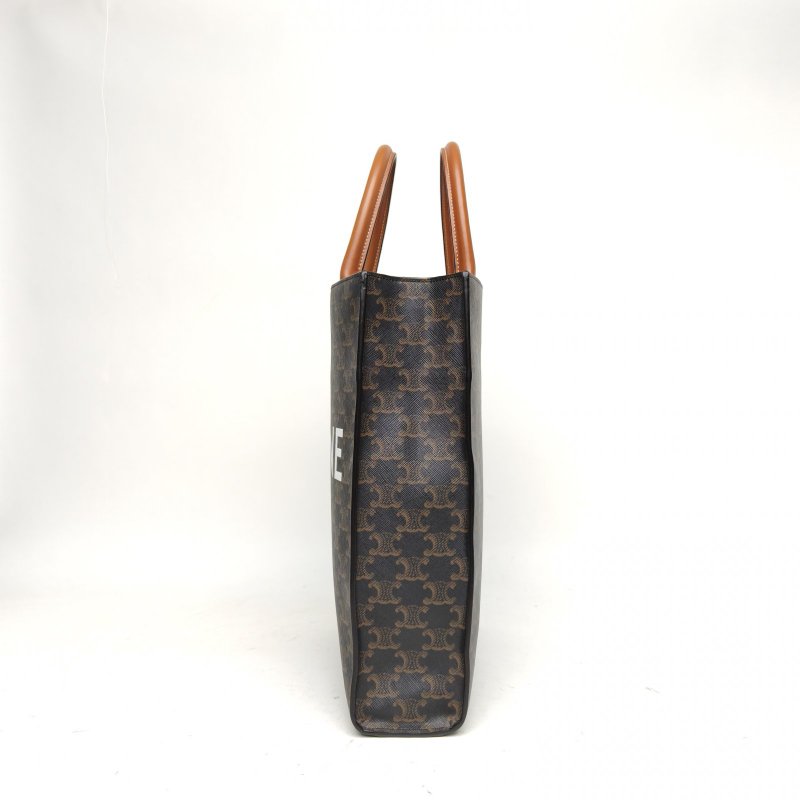 CELINE CabasCABAS標誌印花豎款手袋老花人造革肩背包-1