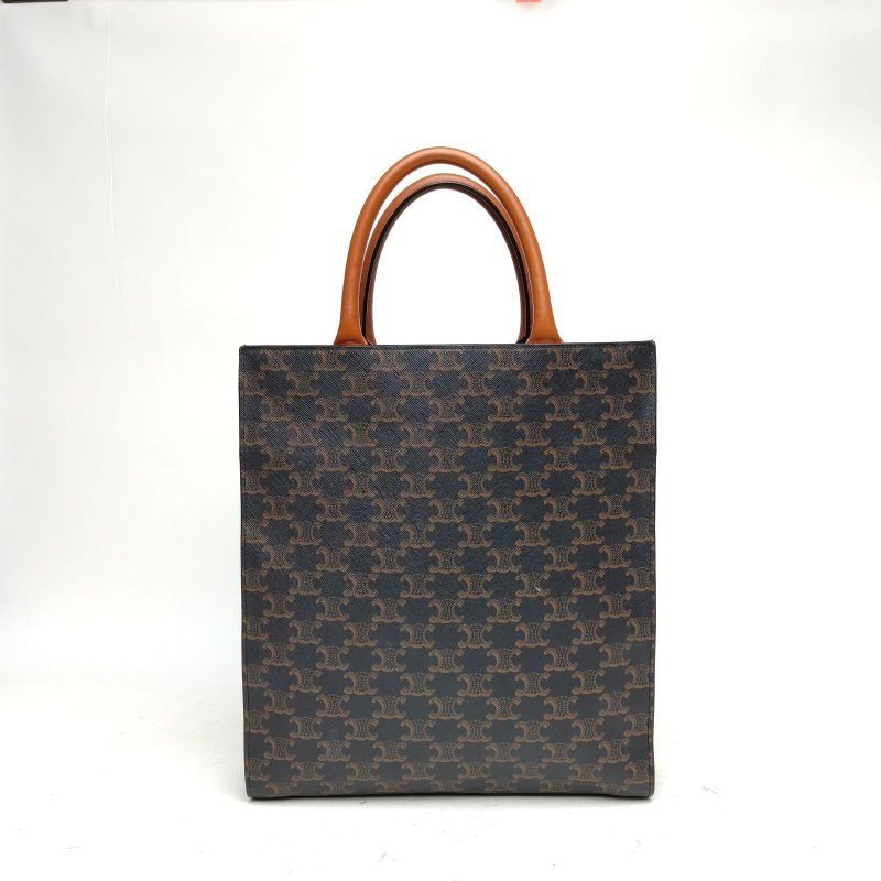 CELINE CabasCABAS標誌印花豎款手袋老花人造革肩背包-2