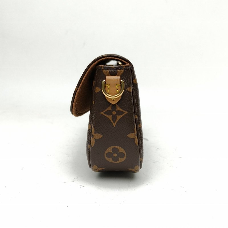 LOUIS VUITTON IVY鏈條腋下包老花PVC金扣晶片肩背包-1