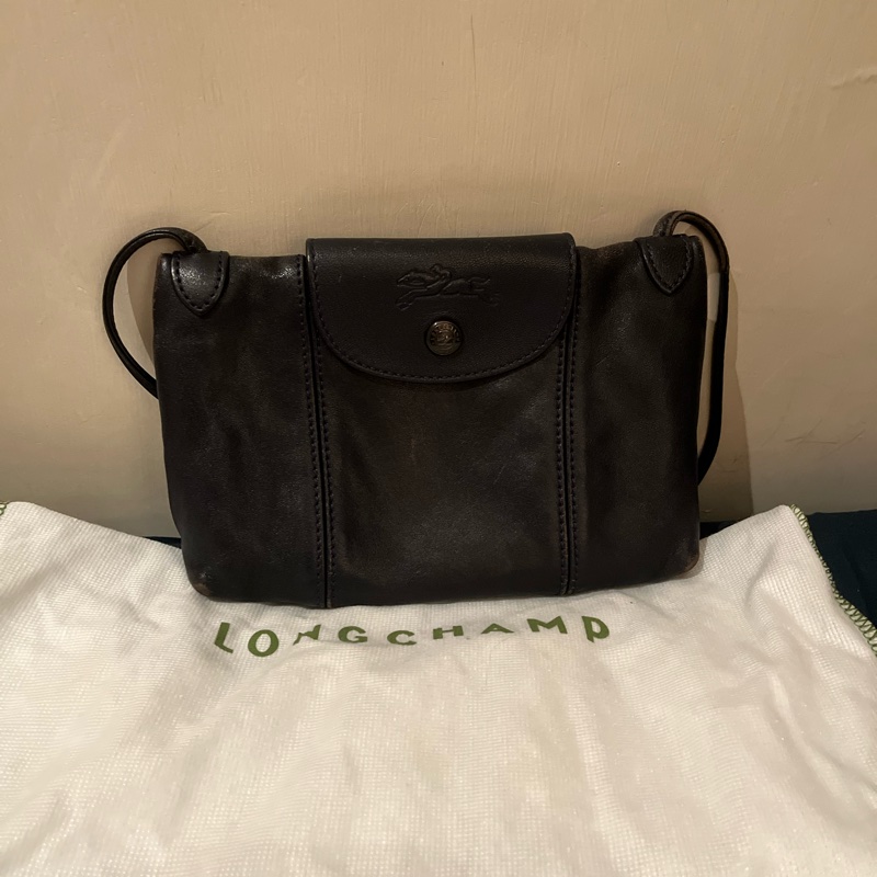 longchamp絕版 斜背包 肩背包 深藍色 現貨-0