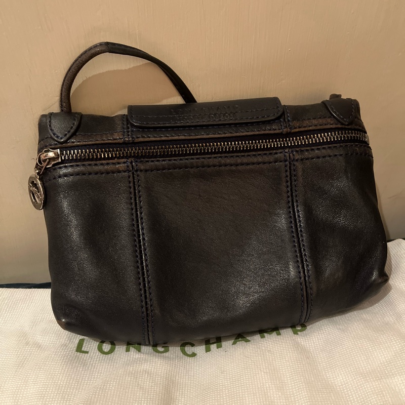longchamp絕版 斜背包 肩背包 深藍色 現貨-1