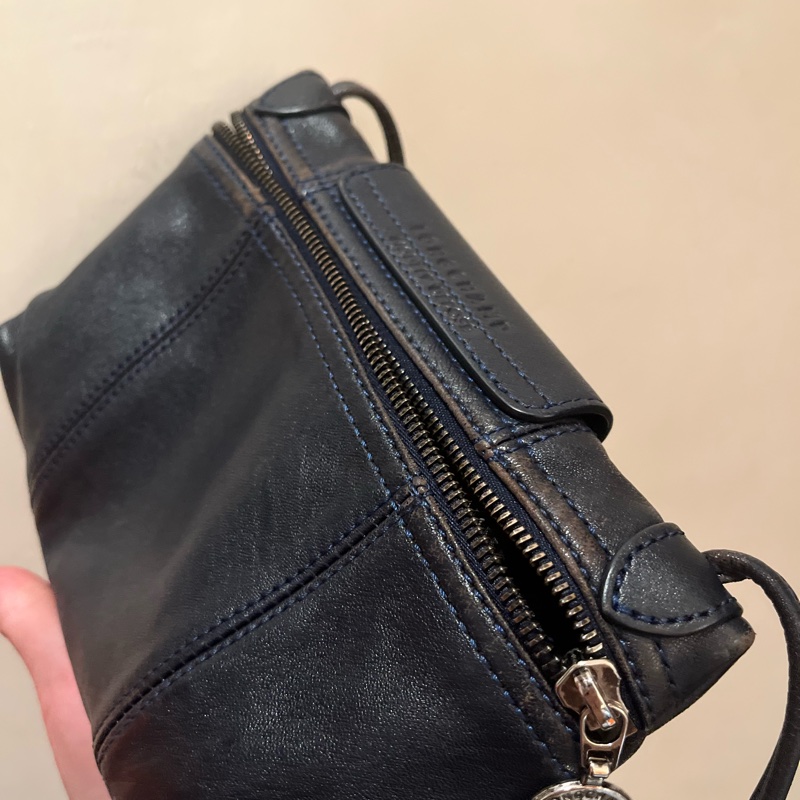 longchamp絕版 斜背包 肩背包 深藍色 現貨-6