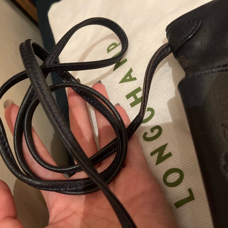 longchamp絕版 斜背包 肩背包 深藍色 現貨-10