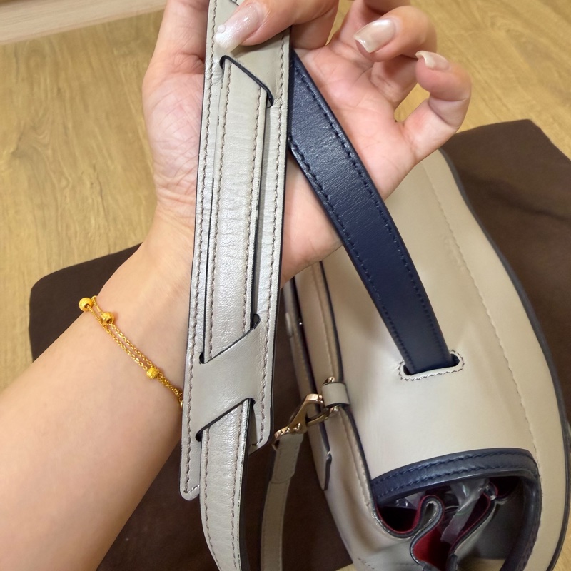 tod's tods wave  灰藍 斑鳩灰配藍  豆豆包 大嘴包 手提包 斜背包 肩背包 側背包-18