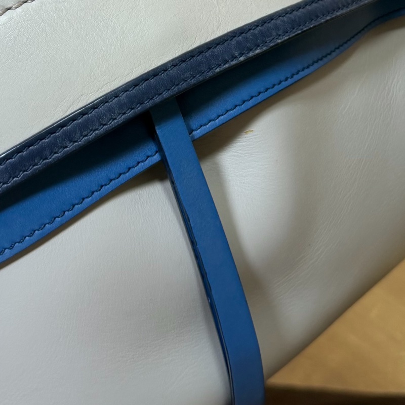 tod's tods wave  灰藍 斑鳩灰配藍  豆豆包 大嘴包 手提包 斜背包 肩背包 側背包-22