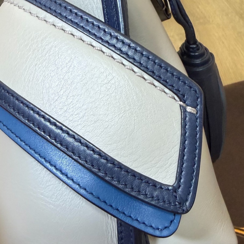 tod's tods wave  灰藍 斑鳩灰配藍  豆豆包 大嘴包 手提包 斜背包 肩背包 側背包-28