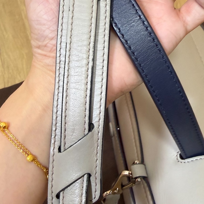 tod's tods wave  灰藍 斑鳩灰配藍  豆豆包 大嘴包 手提包 斜背包 肩背包 側背包-29