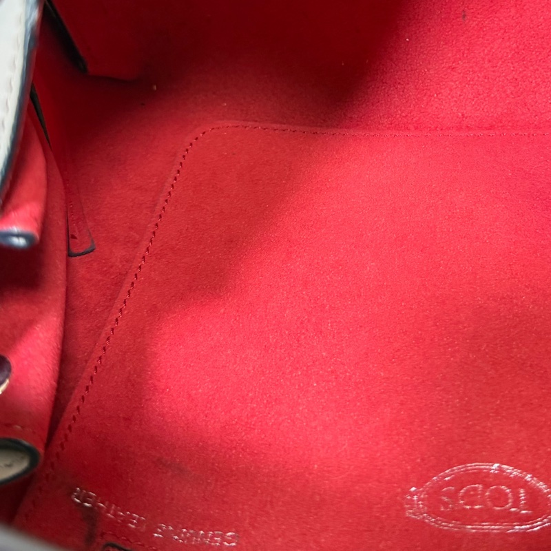 tod's tods wave  灰藍 斑鳩灰配藍  豆豆包 大嘴包 手提包 斜背包 肩背包 側背包-34