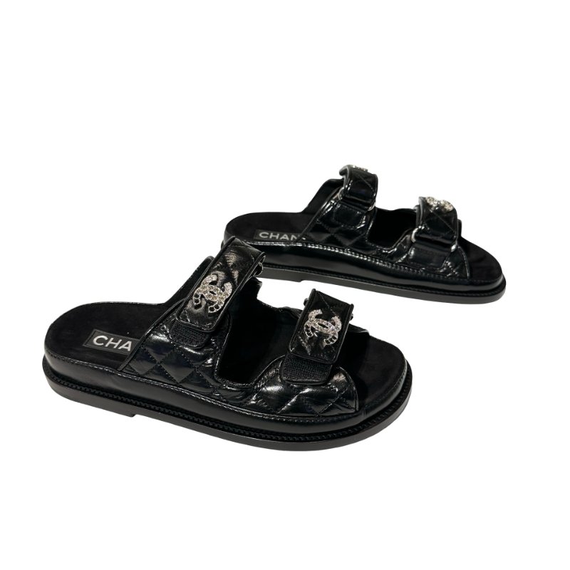 New CHANEL Shoes Black-6