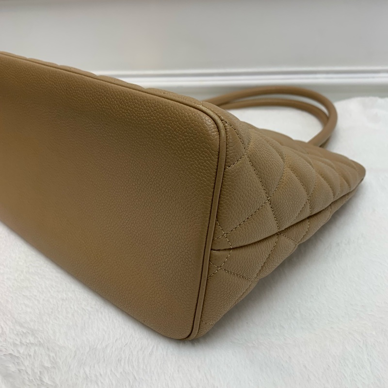 中古包送塵袋🤎Chanel金扣手挽袋-5