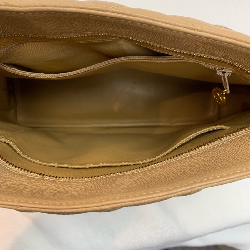 中古包送塵袋🤎Chanel金扣手挽袋-6