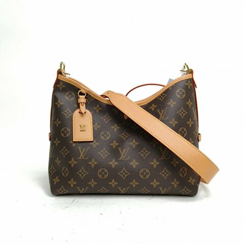 LOUIS VUITTON CARRYALL小號29配子袋老花PVC金扣晶片肩背包