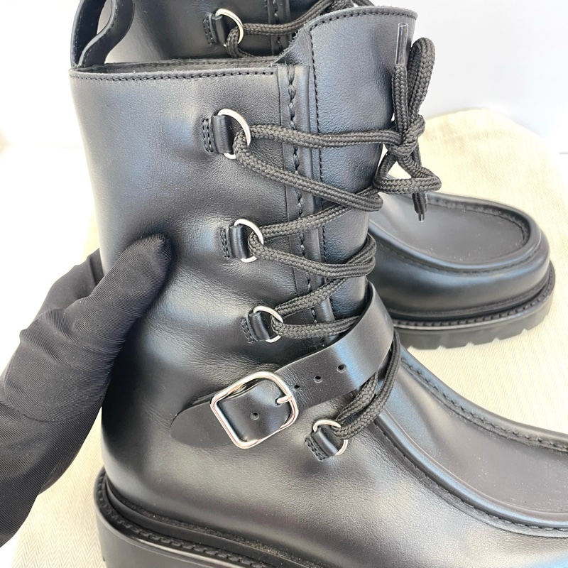 僅試穿Hermes 愛馬仕25秋冬銀扣馬丁靴 37.5碼 配塵袋-3