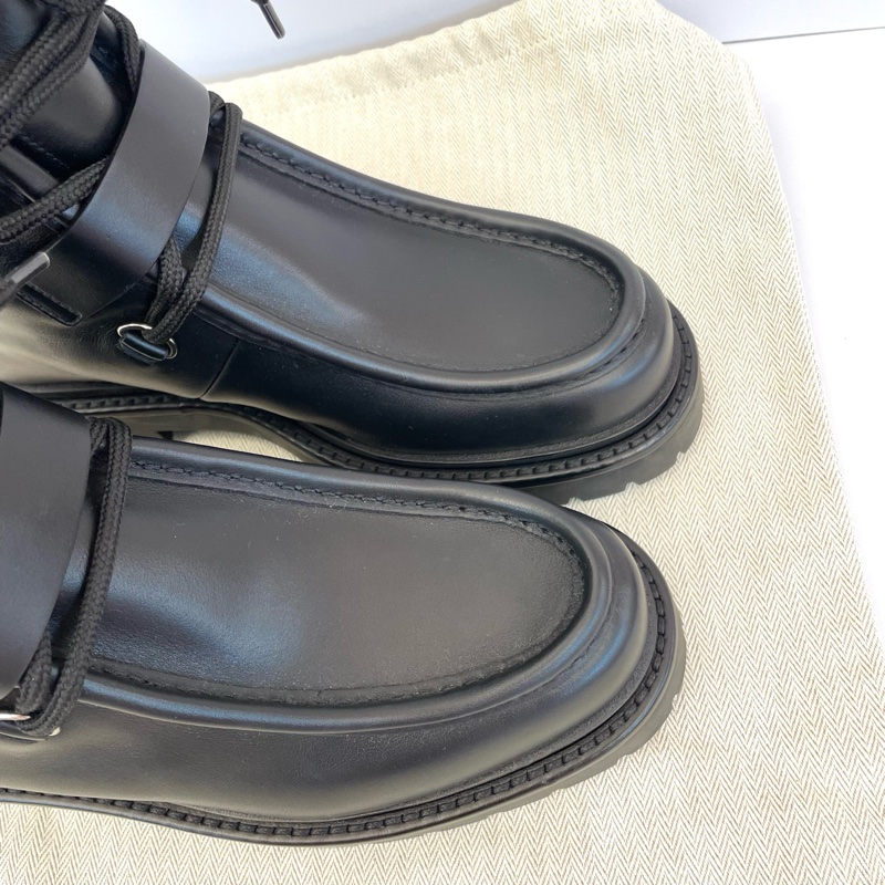 僅試穿Hermes 愛馬仕25秋冬銀扣馬丁靴 37.5碼 配塵袋-4