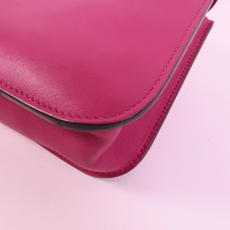 HERMES Swift皮革Mini Halzan手挽肩背兩用袋Rose Purple-14