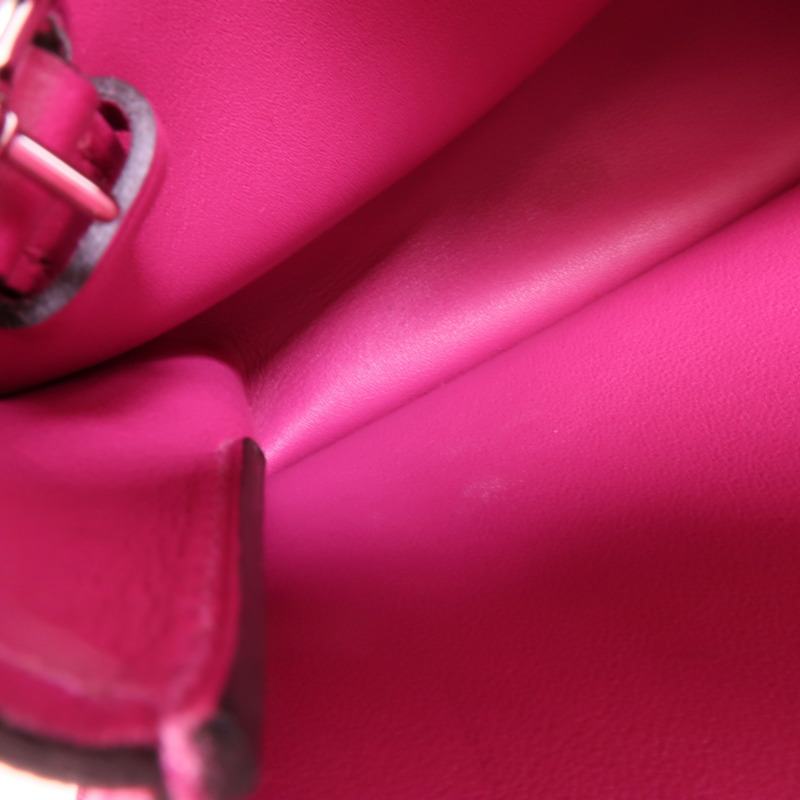 HERMES Swift皮革Mini Halzan手挽肩背兩用袋Rose Purple-15