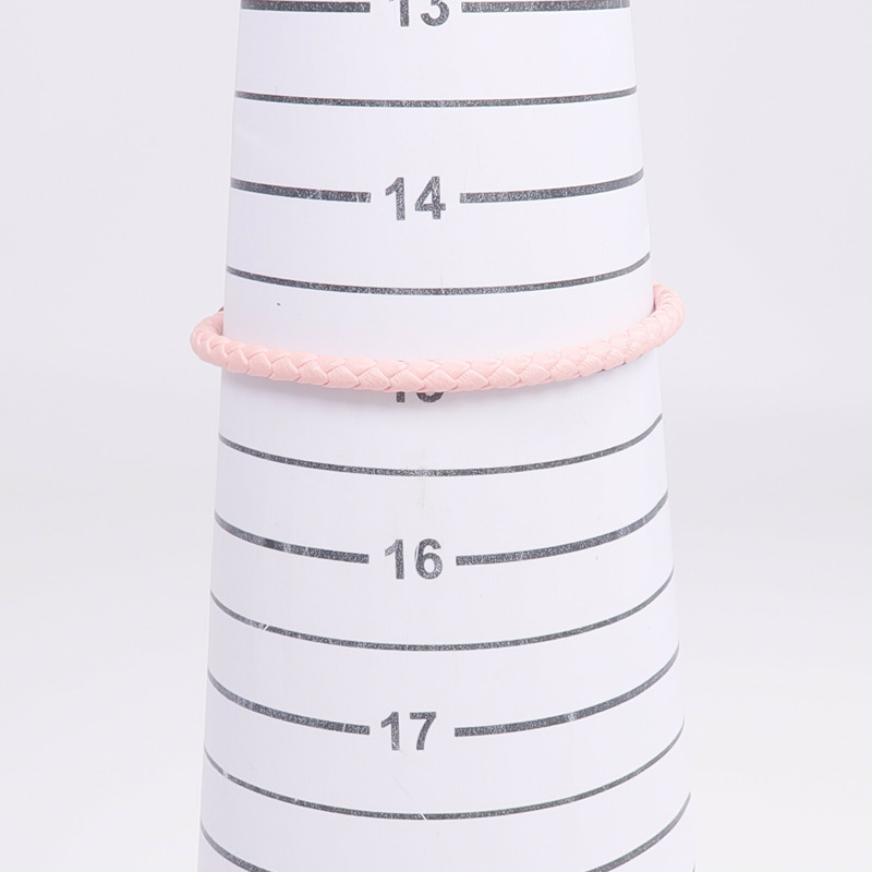 HERMES Swift皮革Jumbo H Bracelet手帶Rose Sakura-10