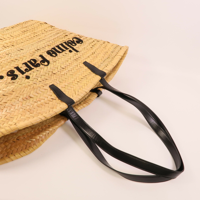 CELINE Raffia Classic Panier Medium肩背袋-4