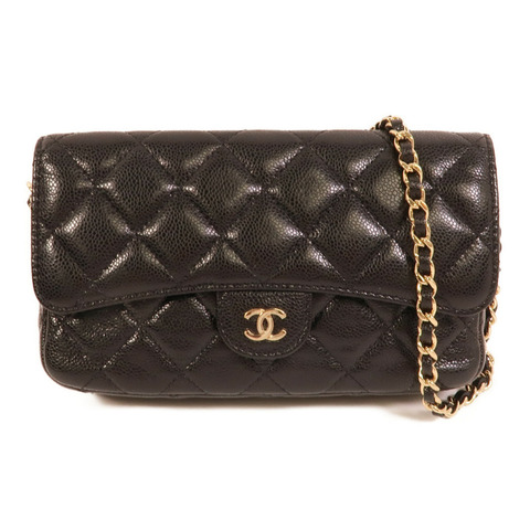 CHANEL 牛皮皮革Flap Phone Holder肩背袋