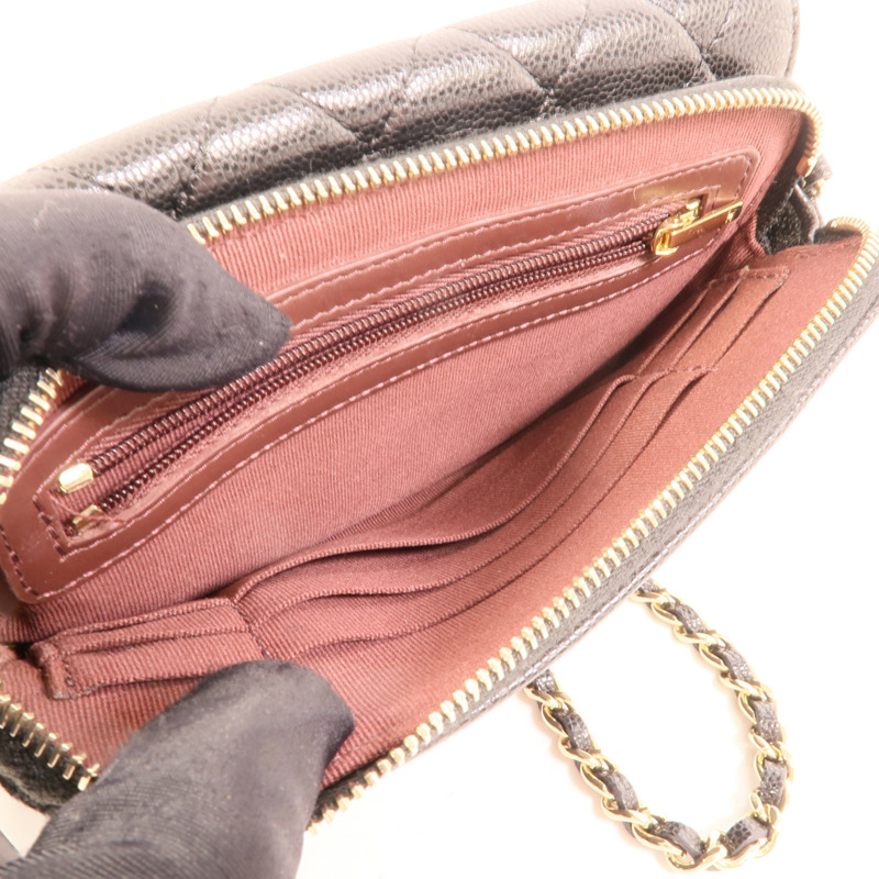 CHANEL 牛皮皮革Flap Phone Holder肩背袋-4