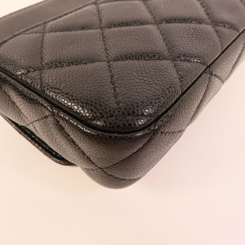 CHANEL 牛皮皮革Flap Phone Holder肩背袋-14