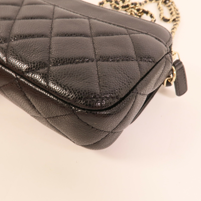 CHANEL 牛皮皮革Flap Phone Holder肩背袋-15