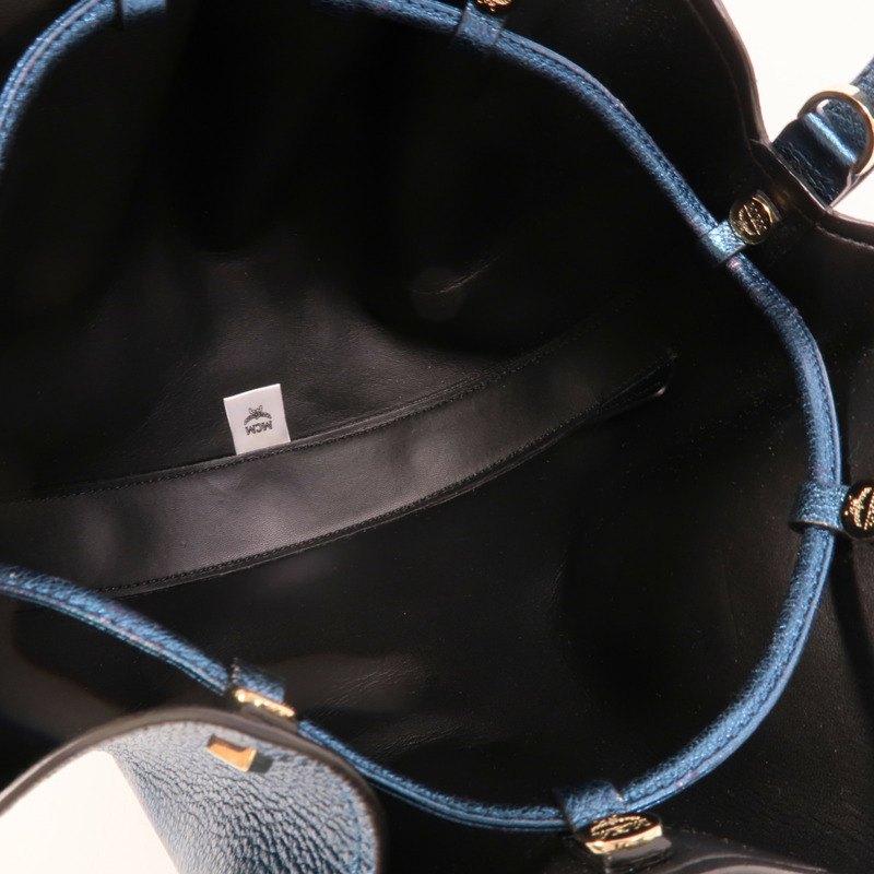 MCM 牛皮皮革2 Way Shoulder Bag手挽肩背兩用袋-5