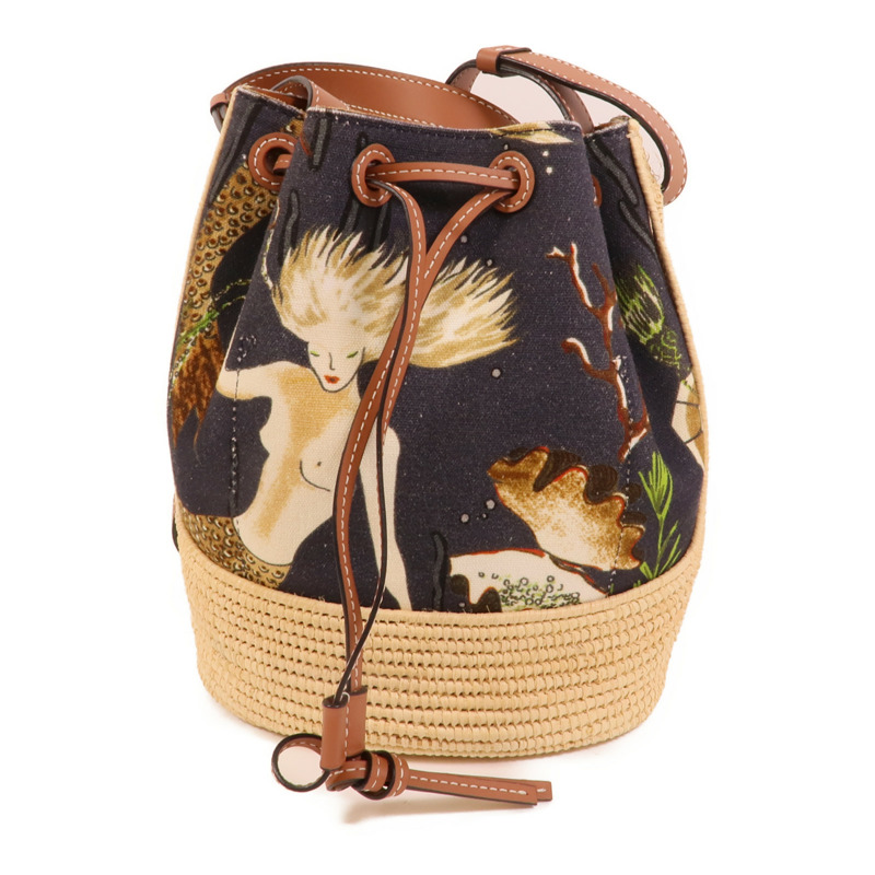 LOEWE 帆布/Raffia Small Balloon Bag肩背袋-1