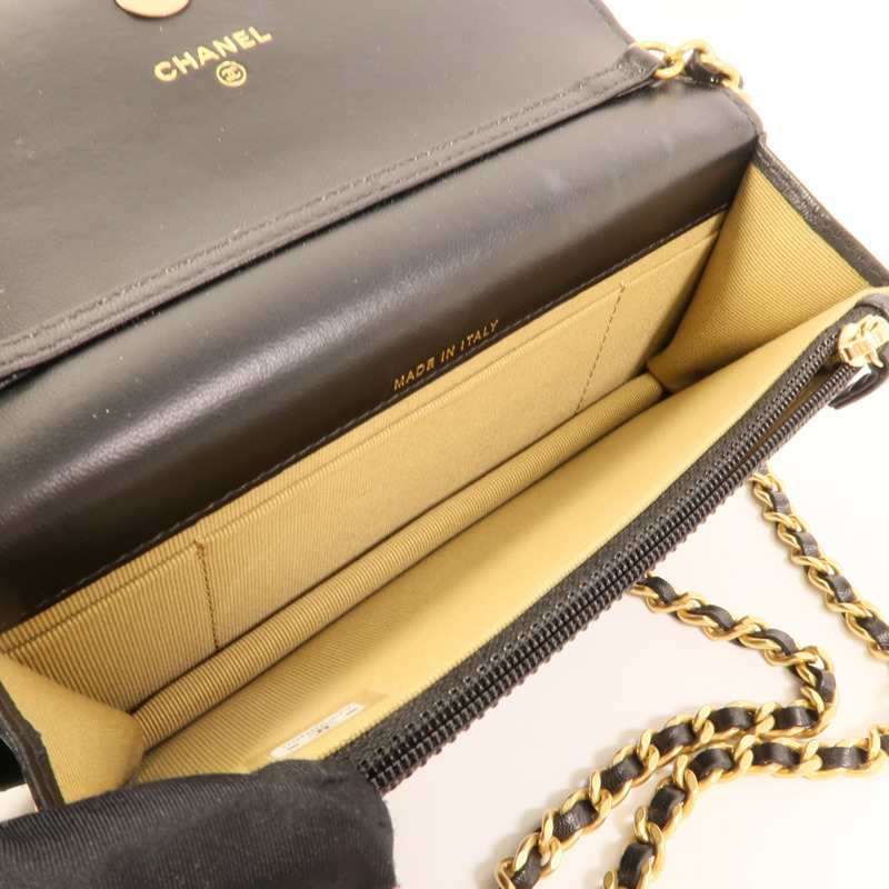 CHANEL 羊皮皮革Phone Bag肩背袋-4