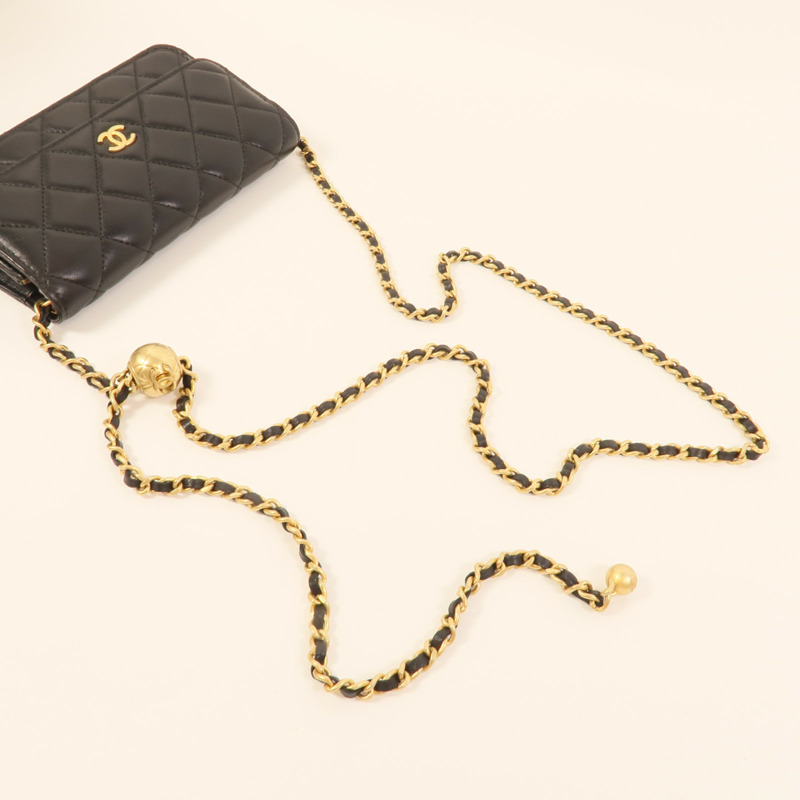CHANEL 羊皮皮革Phone Bag肩背袋-5