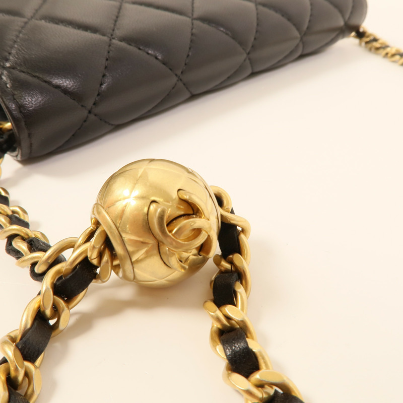 CHANEL 羊皮皮革Phone Bag肩背袋-6