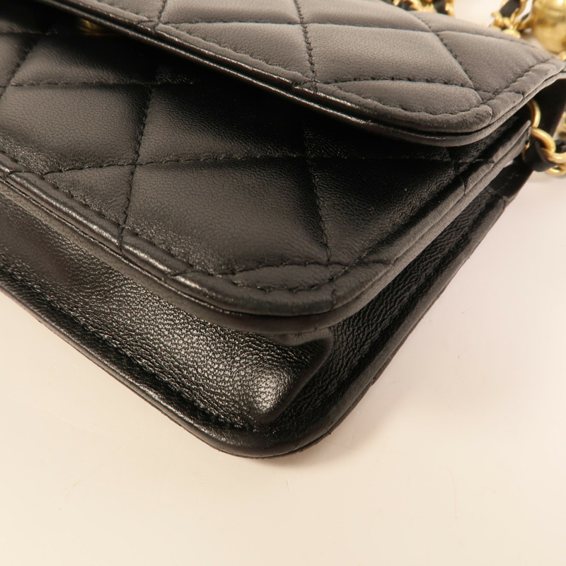 CHANEL 羊皮皮革Phone Bag肩背袋-12