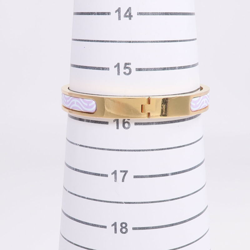 HERMES 金屬/琺瑯Mini Clic Chaine d'Ancre Bracelet手鐲-7