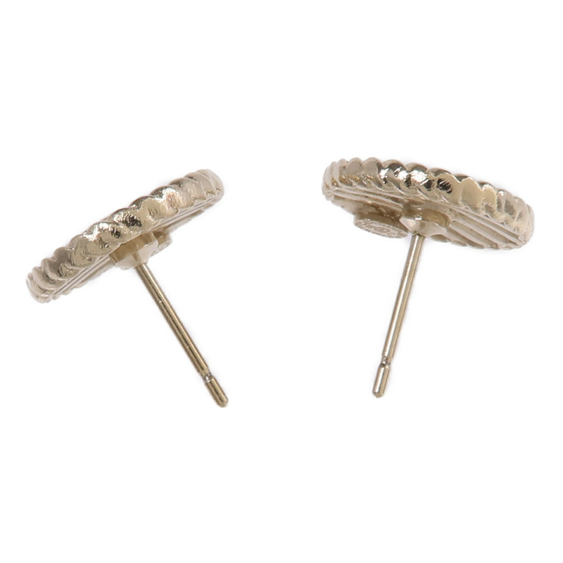 CHANEL 金屬CC Button Earrings耳環-3