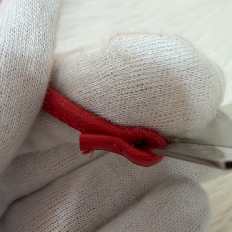 CHANEL A28587 紅羊皮 銀釦 多元素 拉鍊 化妝包 萬用包-45