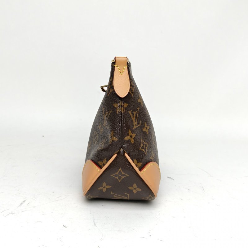 LOUIS VUITTON BOULOGNE牛角包可拆卸肩帶老花PVC晶片肩背包-3