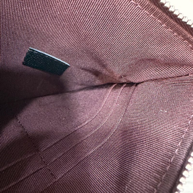 CHANEL AP1704 黑荔枝皮 牛皮 銀釦 一字拉鍊 雙層 手拿包 萬用包-36