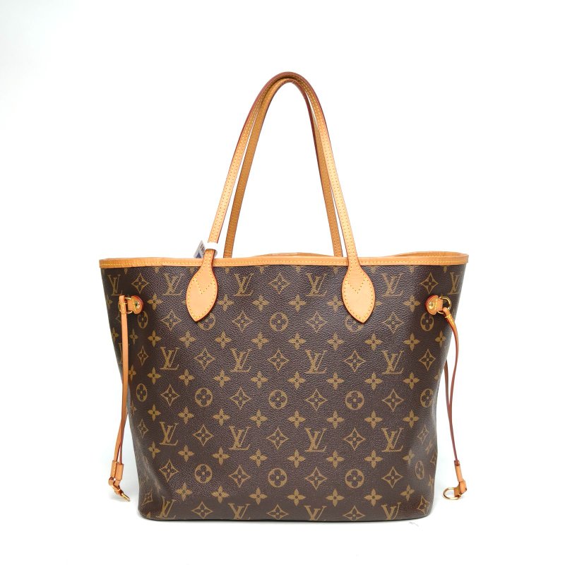 LOUIS VUITTON Neverfull中號31米色內裏老花PVC金扣2017肩背包-2